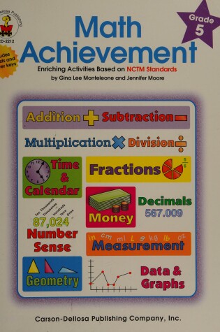 Cover of Math Achievement Grade 5