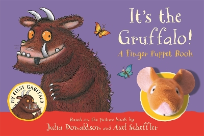 Book cover for It's the Gruffalo! A Finger Puppet Book