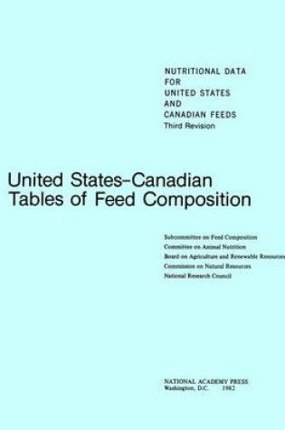 Cover of United States-Canadian Tables of Feed Composition