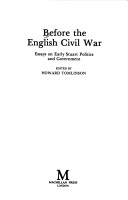 Book cover for Before the English Civil War, 1603-42