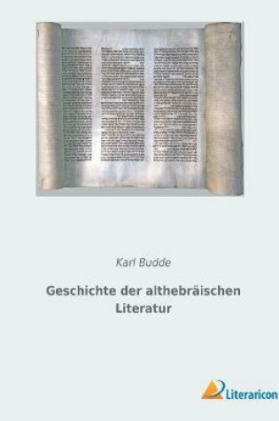 Cover of Geschichte der althebraischen Literatur