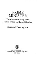 Book cover for Prime Minister