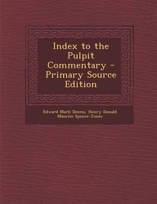 Book cover for Index to the Pulpit Commentary