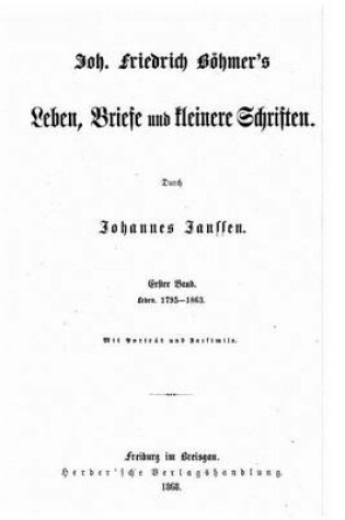 Cover of Leben, Briefe und kleinere Schriften