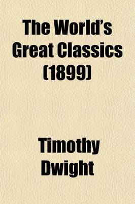 Book cover for The World's Great Classics (Volume 15); Democracy in America, by A. de Tocqueville