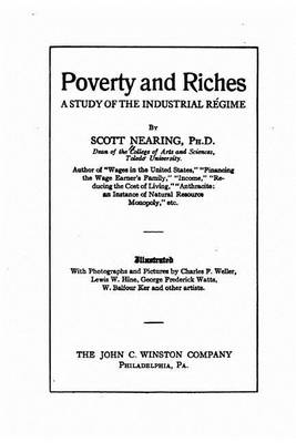 Book cover for Poverty and Riches, a Study of the Industrial Regime