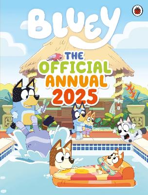 Book cover for The Official Bluey Annual 2025