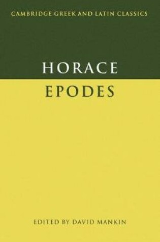 Cover of Horace: Epodes