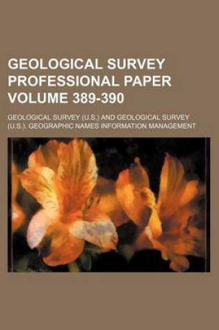 Cover of Geological Survey Professional Paper Volume 389-390