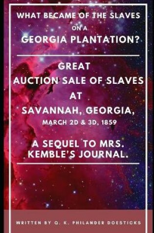 Cover of What Became of the Slaves on a Georgia Plantation?