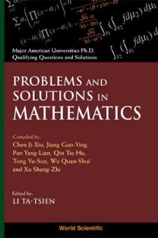 Cover of Problems And Solutions In Mathematics