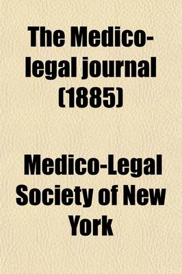 Book cover for The Medico-Legal Journal (Volume 3)