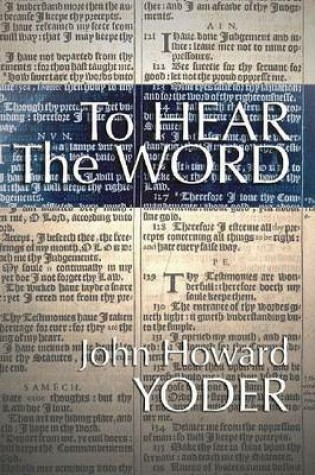 Cover of To Hear the Word