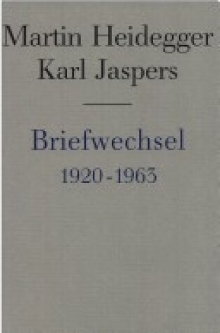 Cover of Briefwechsel 1920-1963