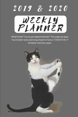 Book cover for 2019 & 2020 Weekly Planner What's That? You've Got Appointments? This Yoga Cat Says