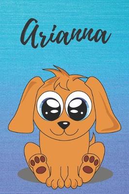 Book cover for Arianna dog coloring book / notebook / journal / diary