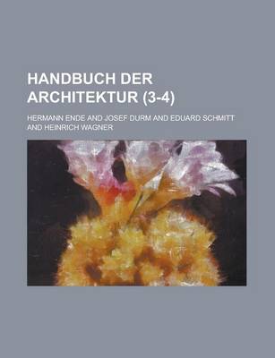 Book cover for Handbuch Der Architektur (3-4 )