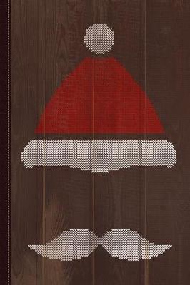 Book cover for Mustache Santa - Knit Ugly Christmas Sweater Journal Notebook