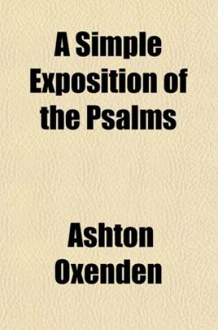 Cover of A Simple Exposition of the Psalms