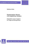 Book cover for Substantielles Wissen Und Subjektives Handeln