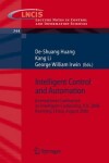 Book cover for Intelligent Control and Automation