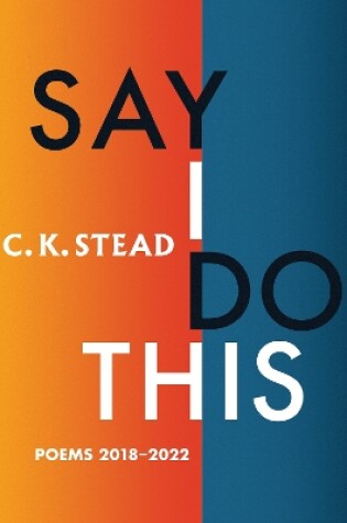 Cover of Say I Do This