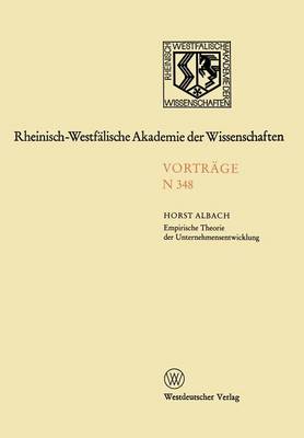 Book cover for Empirische Theorie der Unternehmensentwicklung