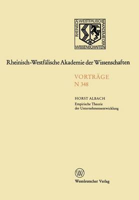 Cover of Empirische Theorie der Unternehmensentwicklung