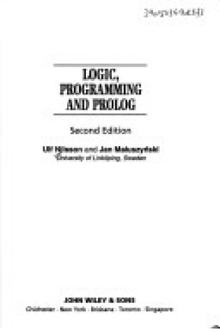 Cover of Logic Programming and PROLOG