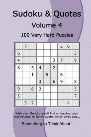 Cover of Sudoku & Quotes Volume 4