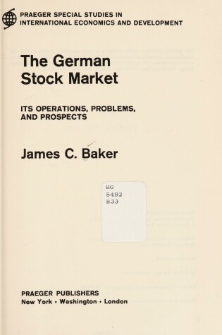 Cover of German Stock Market