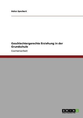 Book cover for Geschlechtergerechte Erziehung in der Grundschule