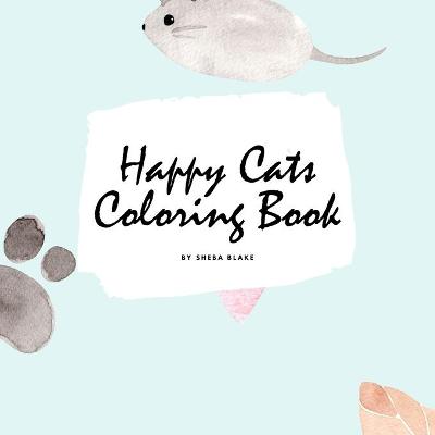 Book cover for Happy Cats Coloring Book for Children (8.5x8.5 Coloring Book / Activity Book)