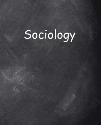 Cover of School Composition Sociology Chalkboard Style 130 Pages