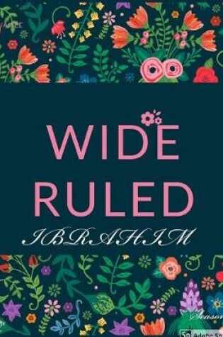 Cover of wide ruled