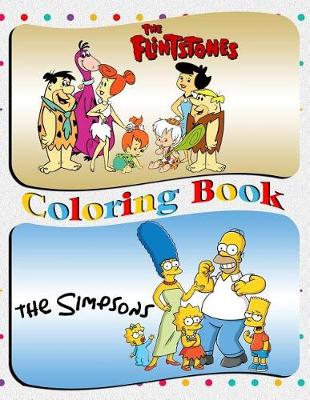 Book cover for The Simpsons & The Flintstones Coloring Book