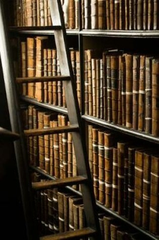 Cover of Ladder in Library Full of Old Books Journal