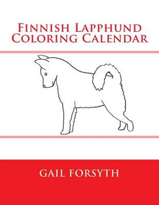 Book cover for Finnish Lapphund Coloring Calendar