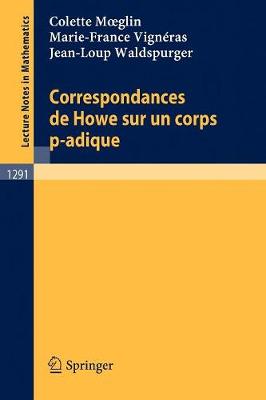 Cover of Correspondances De Howe Sur UN Corps p-Adique