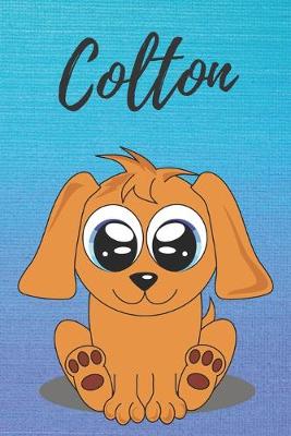 Book cover for Colton dog coloring book / notebook / journal / diary