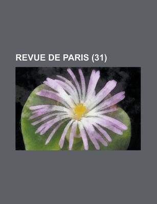 Book cover for Revue de Paris (31)