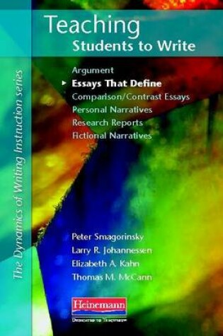 Cover of Teaching Students to Write Essays That Define