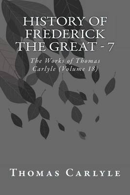 Book cover for History of Frederick the Great - 7