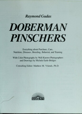 Book cover for Dobermann Pinschers