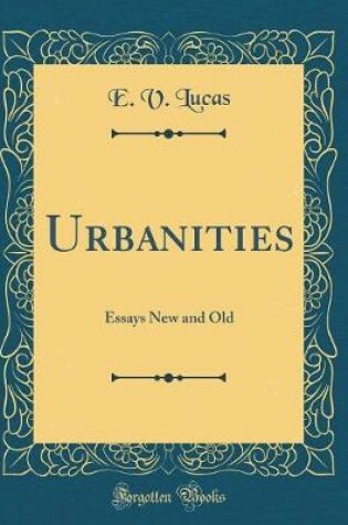 Cover of Urbanities