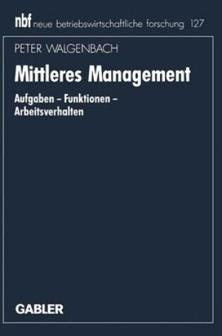 Cover of Mittleres Management