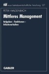 Book cover for Mittleres Management