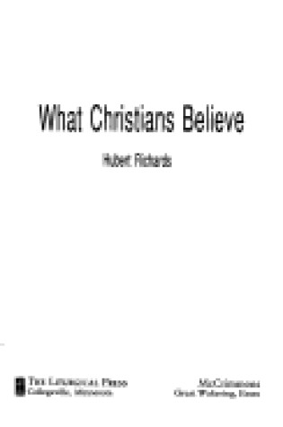 Cover of What Christians Believe