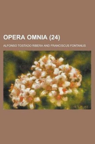 Cover of Opera Omnia Volume 24