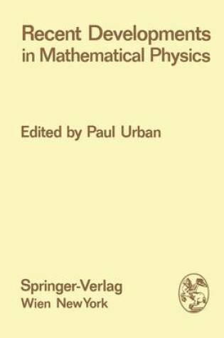 Cover of Recent Developments in Mathematical Physics